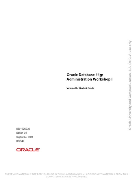 Oracle 11g release 2 student guide 2013. - 1997 kawasaki zxi 750 owners manual.